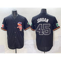 Chicago White Sox #45 Michael Jordan Black Tomch Mexico Limited Stitched Jersey
