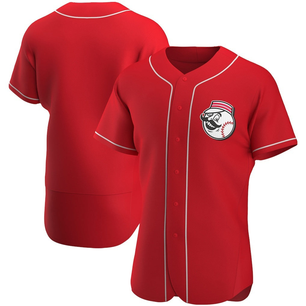 Cincinnati Reds Scarlet Tomch Alternate Authentic Team Logo Jersey