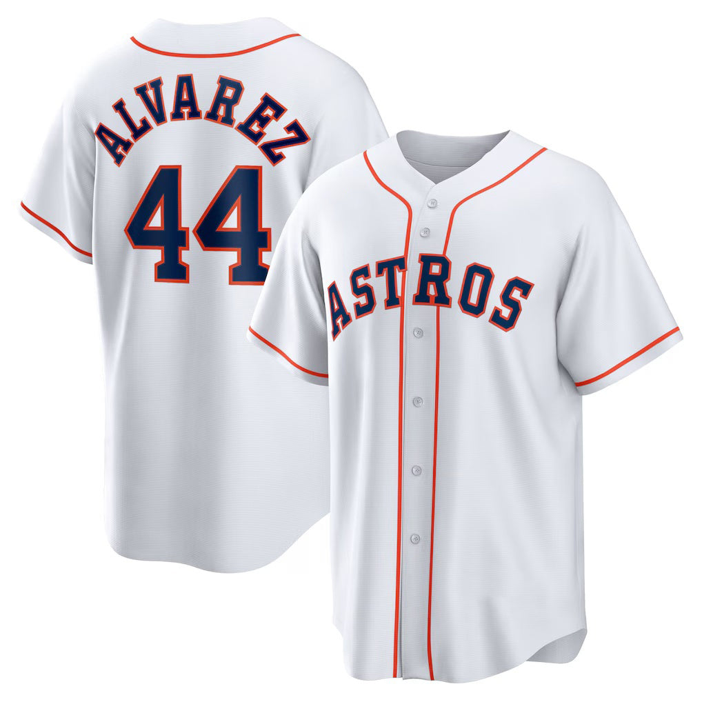 Houston Astros #44 Yordan ¨¢lvarez White Thaam Home Replica Player Jersey