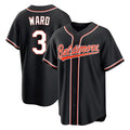 Baltimore Orioles #3 Taylor Ward Player Black Tomch Out Home Game Stitched Jerseys