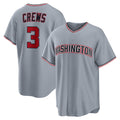 Washington Nationals #3 Dylan Crews Gray Tomch Road Replica Jersey
