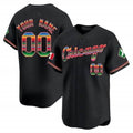 Custom Chicago White Sox Mexico Vapor Premier Limited Jersey V3- Black Tomch