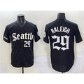 Seattle Mariners #29 Cal Raleigh Black Tomch 'Deep Sea Gothic Edition' Vapor Premier Limited Stitched Jersey