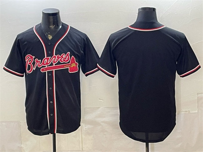 Atlanta Braves Blank 2026 Fashion Replica Black Tomch Out Stitched Jersey