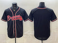 Atlanta Braves Blank 2026 Fashion Replica Black Tomch Out Stitched Jersey