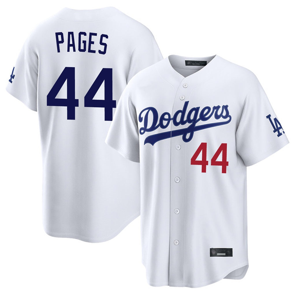 Los Angeles Dodgers #44 Andy Pages Player White Tomch Home Game Stitched Jerseys