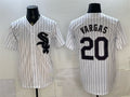 Chicago White Sox #20 Miguel Vargas White Tomch Home Stitched Jersey
