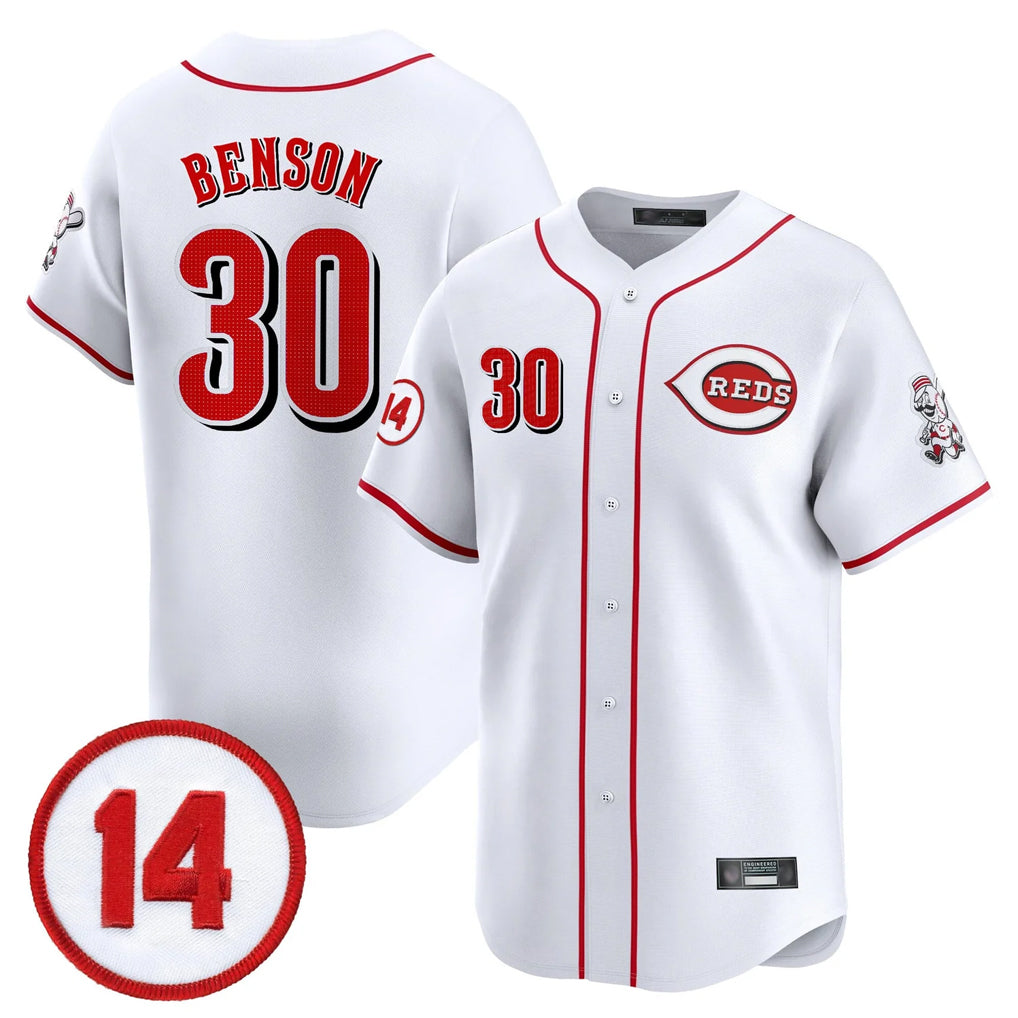 Cincinnati Reds #30 Ken Griffey Player White Tomch Vapor Premier Limited Home Stitched Jerseys
