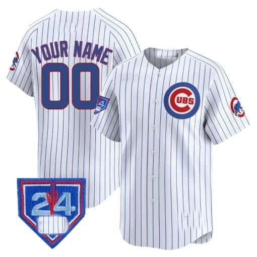 Custom Chicago Cubs 2024 Spring Training Patch Vapor Premier Limited Jersey V2 ¨C White Alternate Tomch