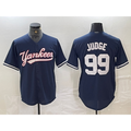 New York Yankees #99 Aaron Judge Navy Tomch Cool Base Stitched Jersey