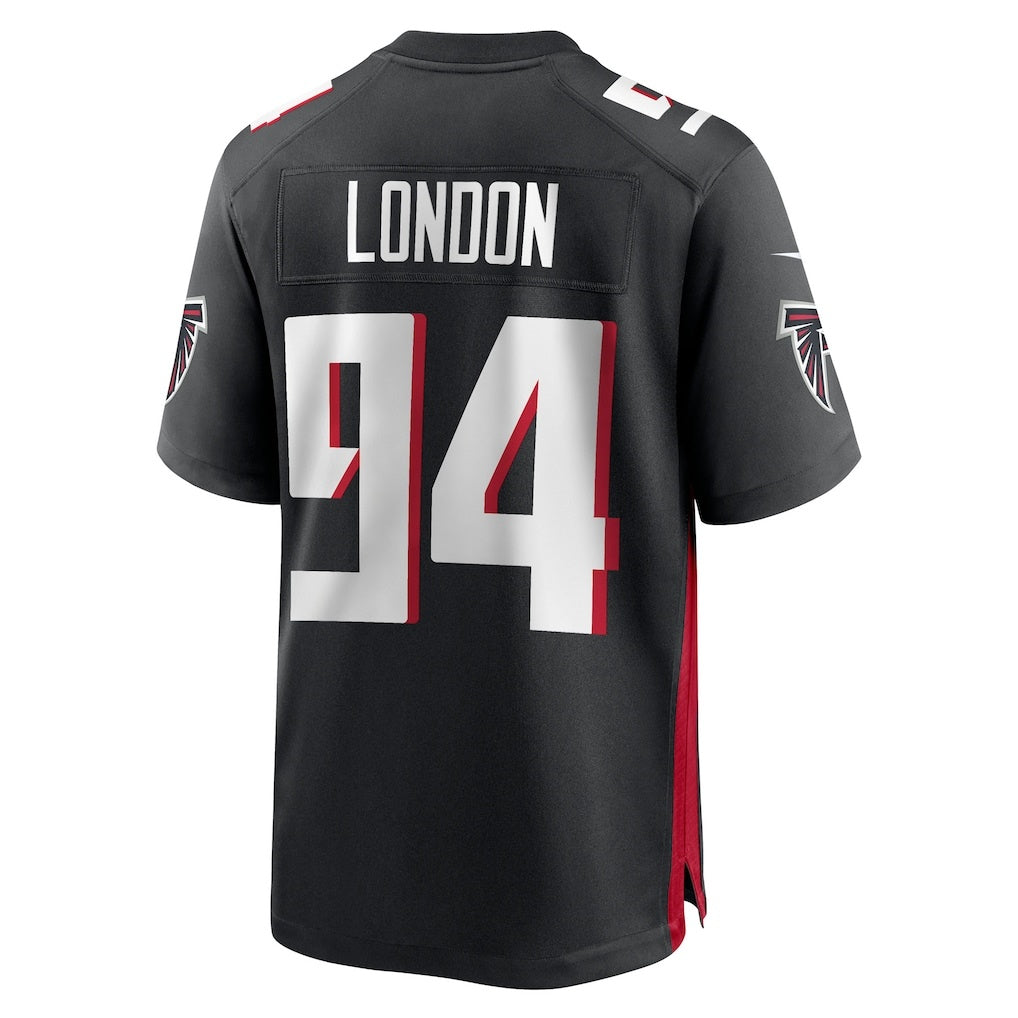 A.Falcons #94 LaCale London Black Tomch Team Game Jersey