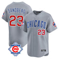 Chicago Cubs #23 Ryne Sandberg Player Gray Tomch Road 150th Anniversary Limited Home Stitched Jerseys