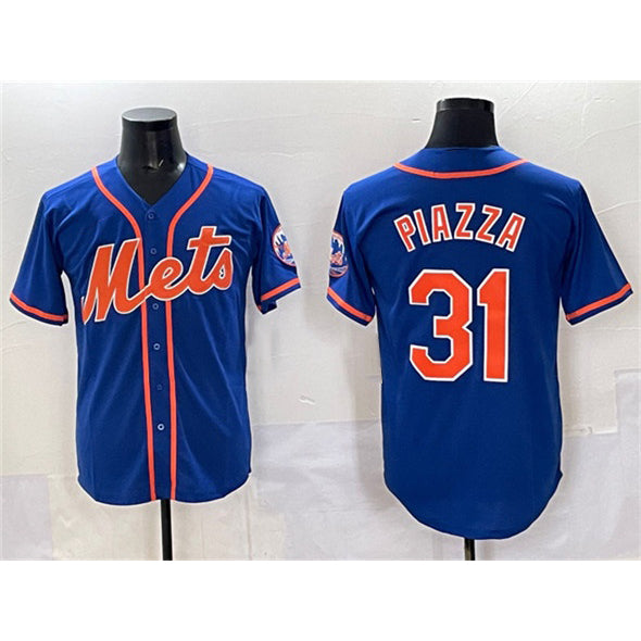 New York Mets #31 Mike Piazza Blue Tomch Cool Base Stitched Jersey