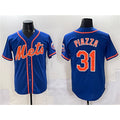 New York Mets #31 Mike Piazza Blue Tomch Cool Base Stitched Jersey