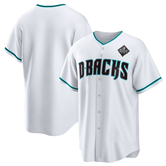 Arizona Diamondbacks Blank White White Tomch 2023 World Series Cool Base Stitched Jersey