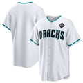 Arizona Diamondbacks Blank White White Tomch 2023 World Series Cool Base Stitched Jersey