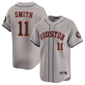 Houston Astros #11 Cam Smith Player Gray Tomch Home Limited Stitched Jerseys