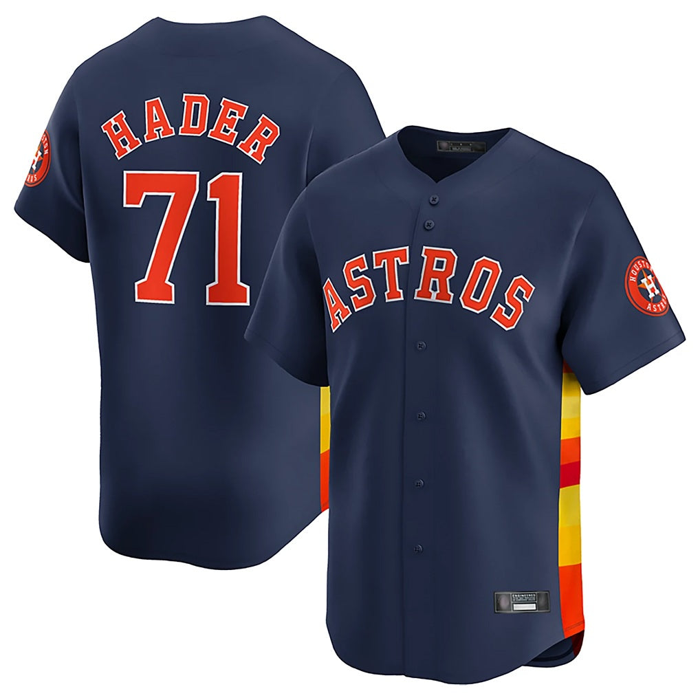 Houston Astros #71 Josh Hader Player Navy Tomch Limited Home Stitched Jerseys