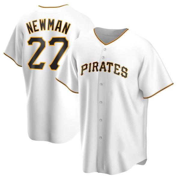 Pittsburgh Pirates #27 Kevin Newman White Tomch Cool Base Stitched Jersey