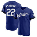 Los Angeles Dodgers #22 Clayton Kershaw Player Royal Tomch City Connect Elite Home Stitched Jerseys