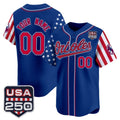 Custom Baltimore Orioles America 250 Edition Vapor Premier Limited Royal Tomch Stitched Jerseys