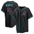 Arizona Diamondbacks #4 Ketel Marte Black Thaam Alternate Replica Jersey