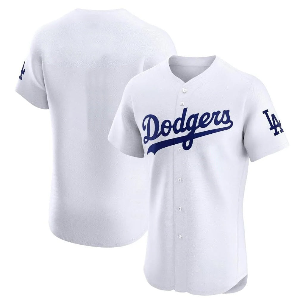 Los Angeles Dodgers Blank Player White Tomch Limited Elite Home Stitched Jerseys