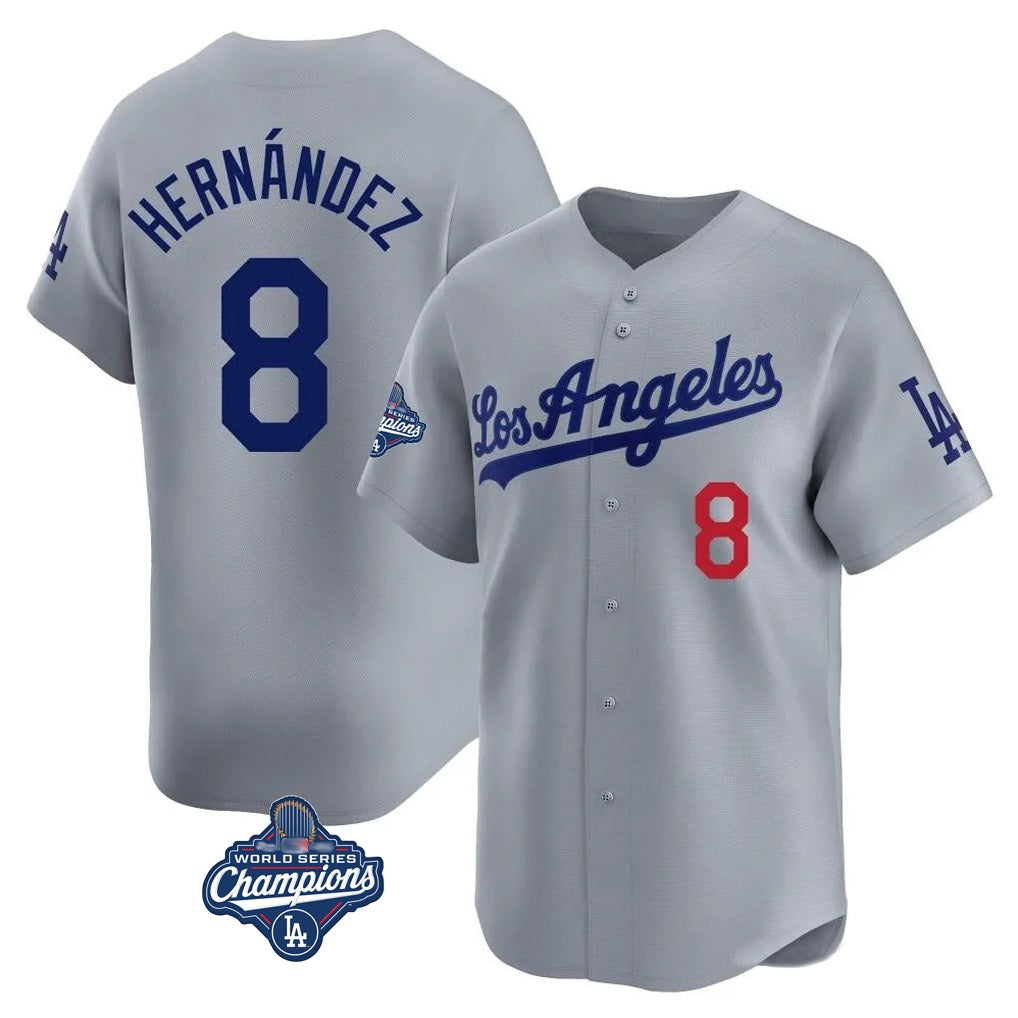 Los Angeles Dodgers #8 Enrique Hern¨¢ndez Player Royal Tomch City Connect Elite Home Stitched Jerseys