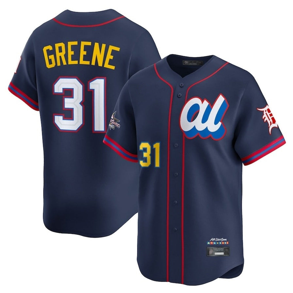 Detroit Tigers #31 Riley Greene Player Navy Tomch Limited American League All-Star Edition Stitched Jerseys