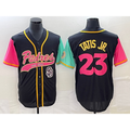 San Diego Padres #23 Fernando Tatis Jr Black Tomch NEW 2023 City Connect Cool Base Stitched Jersey