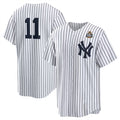 New York Yankees #11 Anthony Volpe White Tomch 2024 World Series Cool Base Stitched Jersey