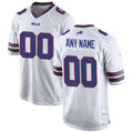 Custom B.Bills White Tomch Game Jersey