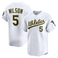 Oakland Athletics #5 Jacob Wilson White Tomch Home Limited Player Jersey