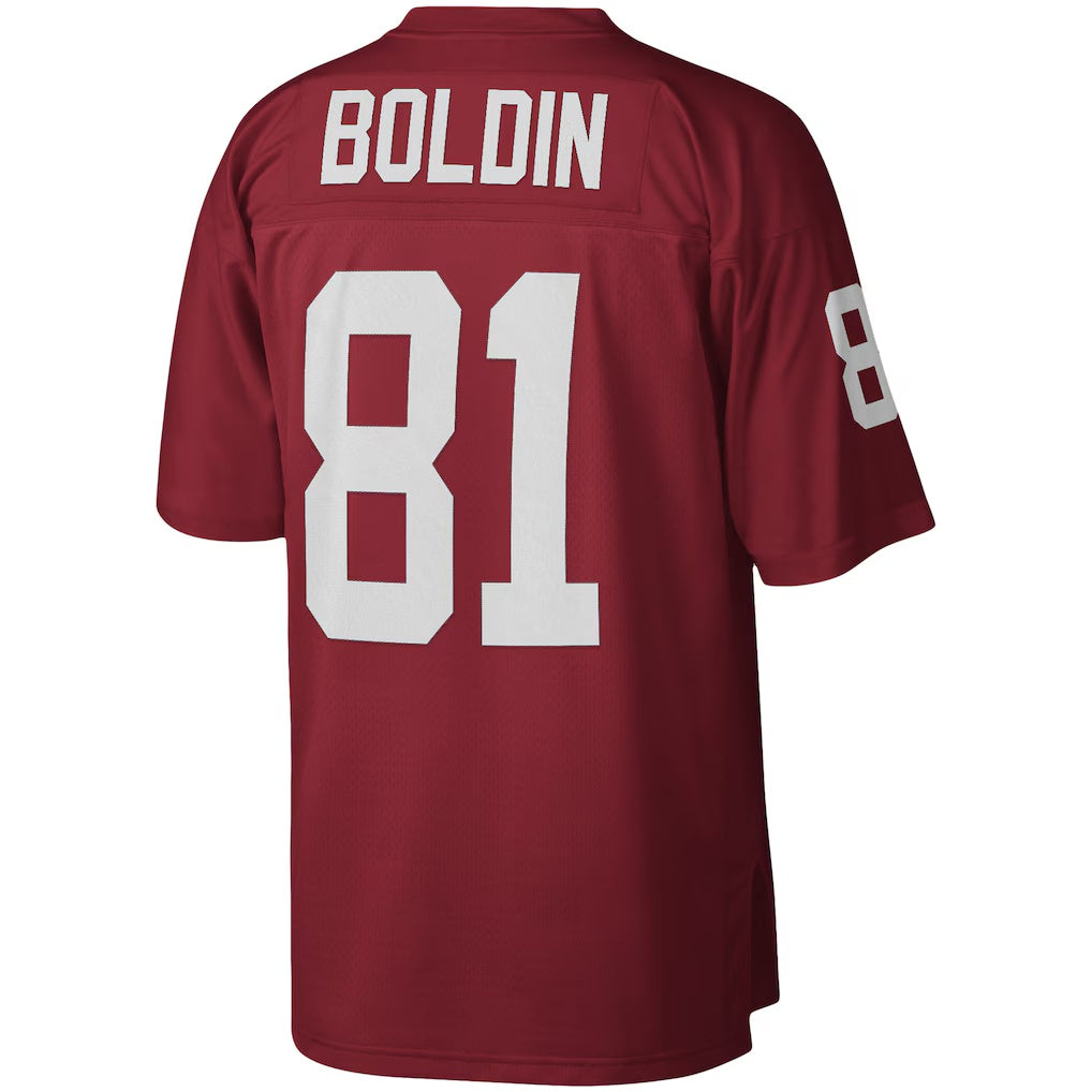 A.Cardinals #81 Anquan Boldin Mitchell & Ness Cardinal Tomch Legacy Replica Jersey