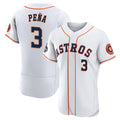 Houston Astros #3 Jeremy Pena 2022 World Series White Thaam Flex Base Stitched Jersey