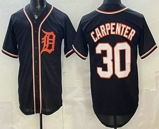 Detroit Tigers #30 Kerry Carpenter 2026 Black Tomch Fashion Cool Base Jersey