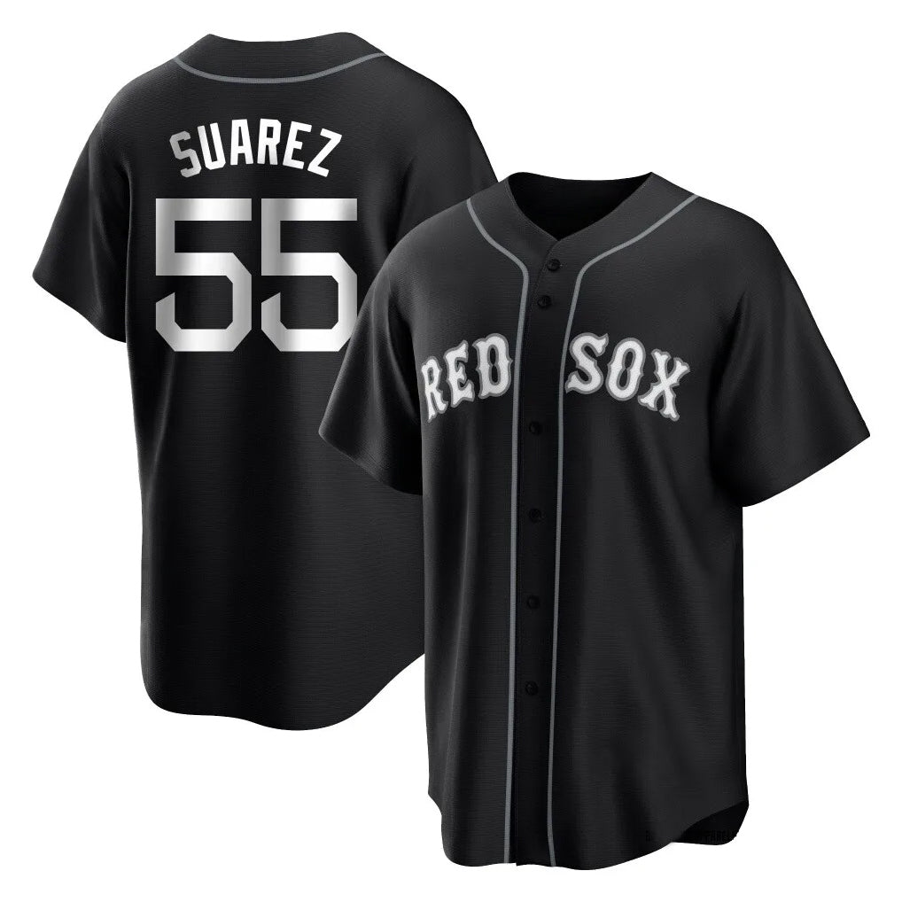 Boston Red Sox #55 Ranger Suarez Player Black Tomch Home Game Stitched Jerseys