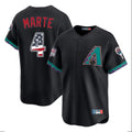Arizona Diamondbacks #4 Ketel Marte Player Black Tomch USA 250 Fourth of July Home Game Stitched Jerseys