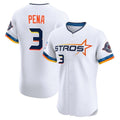 Houston Astros #3 Jeremy Pena Player White Tomch City Connect Limited Elite Home Stitched Jerseys