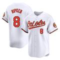 Baltimore Orioles #8 Cal Ripken Player White Tomch Limited Home Game Stitched Jerseys