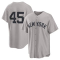 New York Yankees #45 Gerrit Cole Gray Tomch Road Replica Jersey