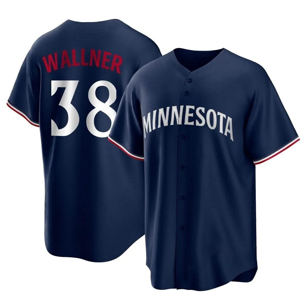 Minnesota Twins #38 Matt Wallner Player Navy TomchReplica Alternate Home Stitched Jerseys