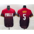 Philadelphia Phillies #5 Bryson Stott Red Tomch 2024 City Cool Base Jersey