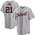 Detroit Tigers #21 Jackson Jobe Gray Tomch Cool Base Stitched Jersey