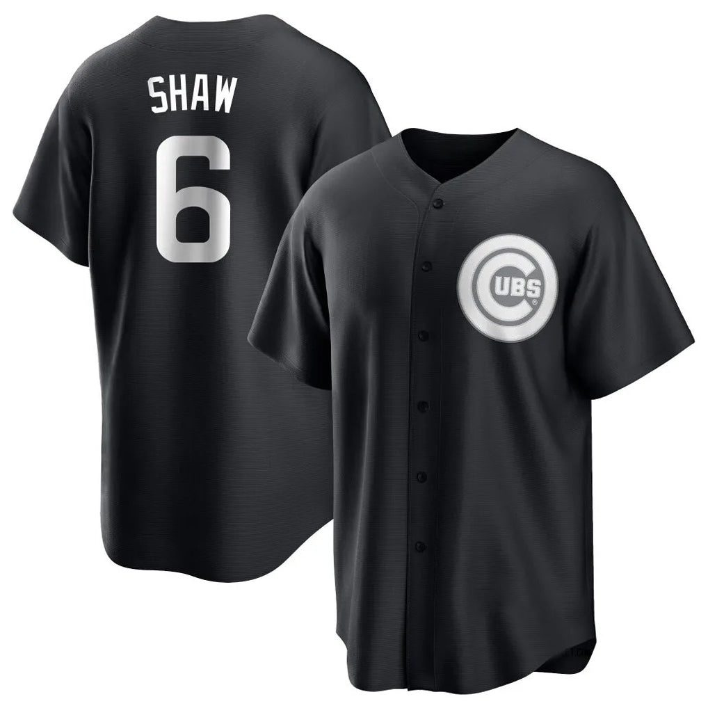 Chicago Cubs #6 Matt Shaw Player Black Tomch Game Stitched Jerseys