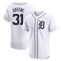 Detroit Tigers #31 Riley Greene Player White Tomch Limited Elite Home Stitched Jerseys