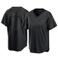 Detroit Tigers #3 Alan Trammell Player Black Tomch T-shirt Home Game Stitched Jerseys