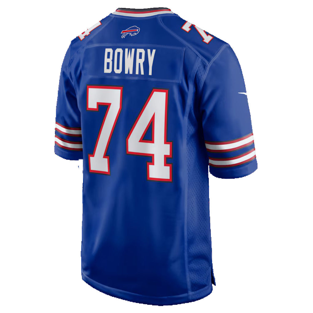 B.Bills #74 Jude Bowry Royal Tomch Team Game Jersey