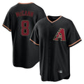 Arizona Diamondbacks #8 James McCann Player Black Tomch Limited Home Stitched Jerseys