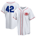 Cincinnati Reds #42 Jackie Robinson White Tomch Home 2025 Day Replica Jersey